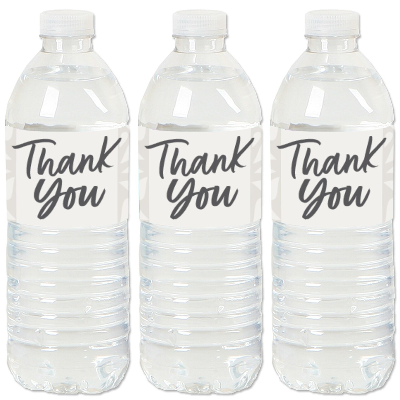 Big Dot of Happiness Champagne Elegantly Simple - Guest Party Favors Water Bottle Sticker Labels - Set of 20